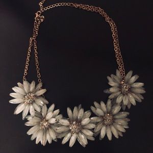 Flower statement necklace
